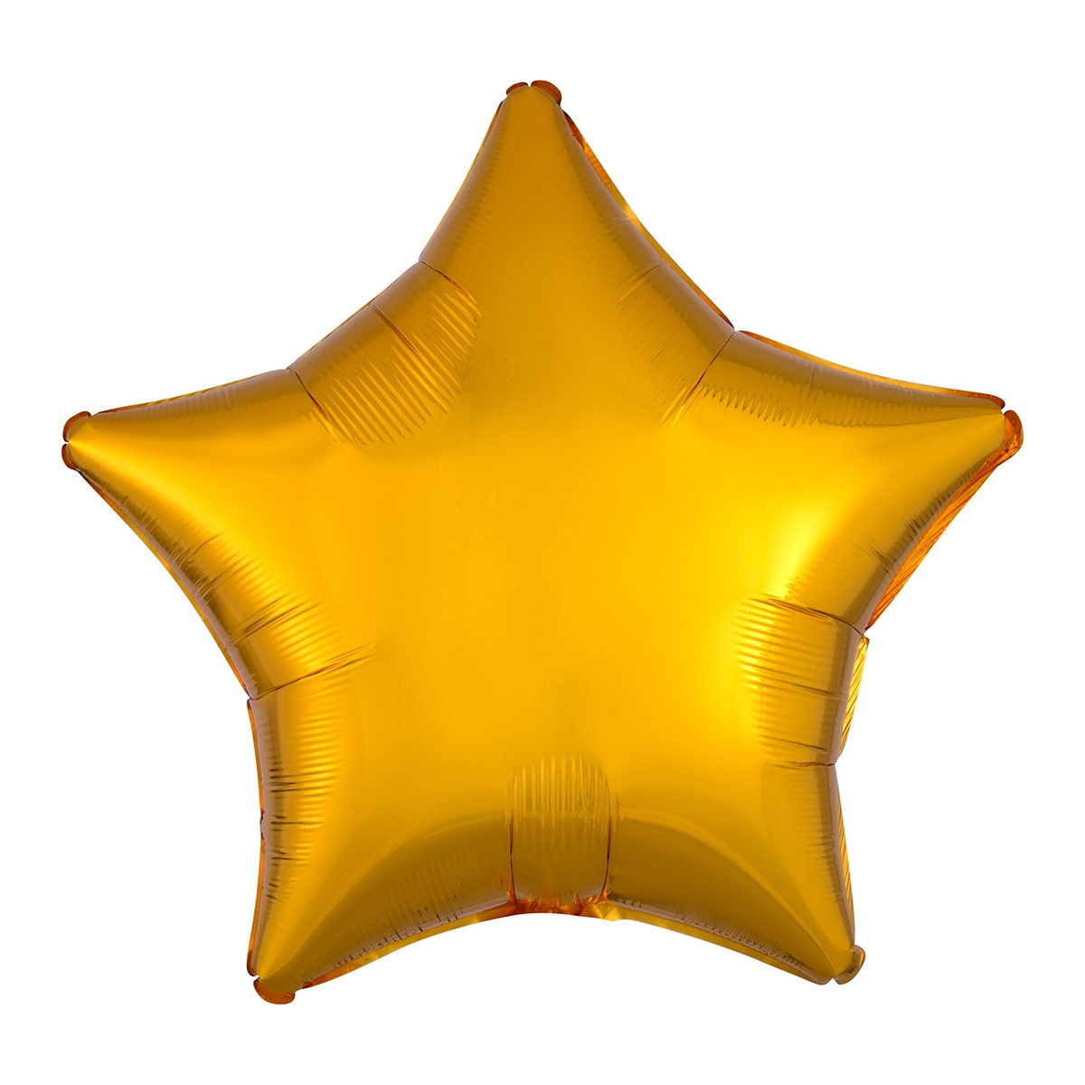 globo en forma de estrella color oro