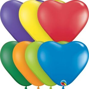 latex corazon - surtido carnaval (100 pzas)