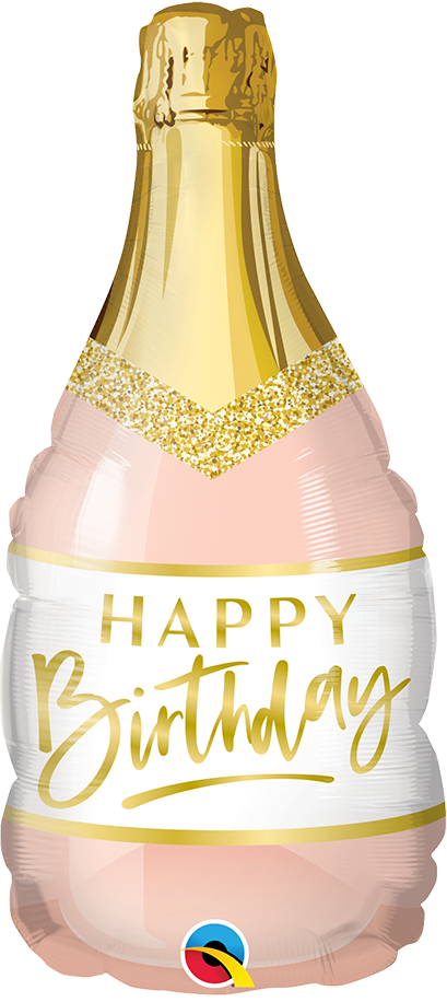 CUMPLEAÑOS-ESPUMEANTE ROSA