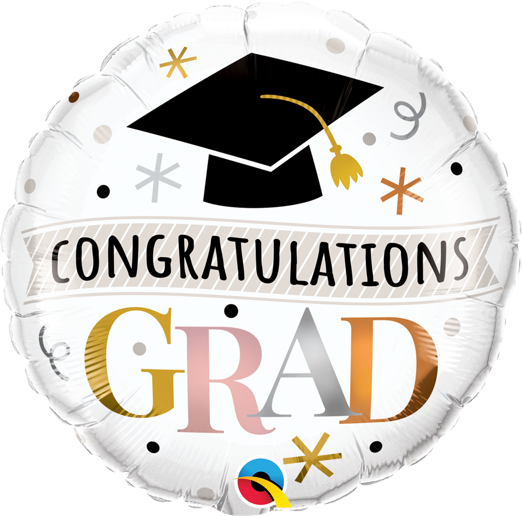 CONGRATULATIONS GRAD BIRRETE NEGRO