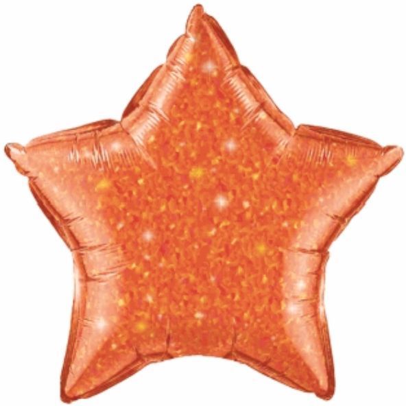 globo estrella crystalgrafic naranja