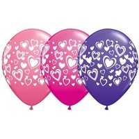 LATEX DISEÑO DOBLE CORAZONES (50PZAS)