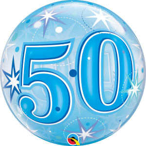 50 Estrellas Destellantes – Azul