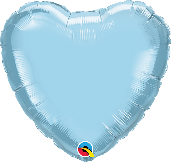 Corazon Azul Pastel Nacarado