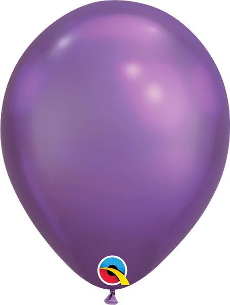 Bolsa Latex 11 In Purpura Chrome  (25pzas)