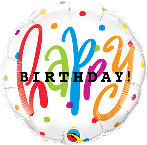 HAPPY BIRTHDAT! PUNTOS DE COLORES