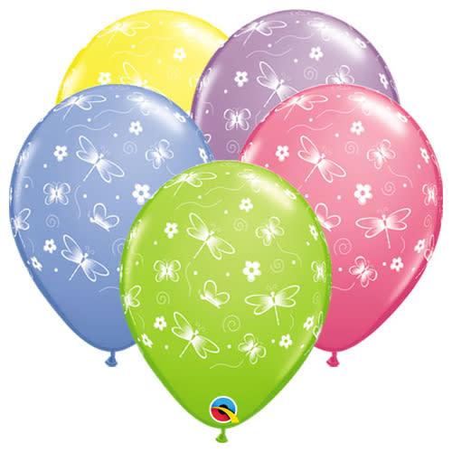 latex mariposas y libelulas alrededor (50 pzas)