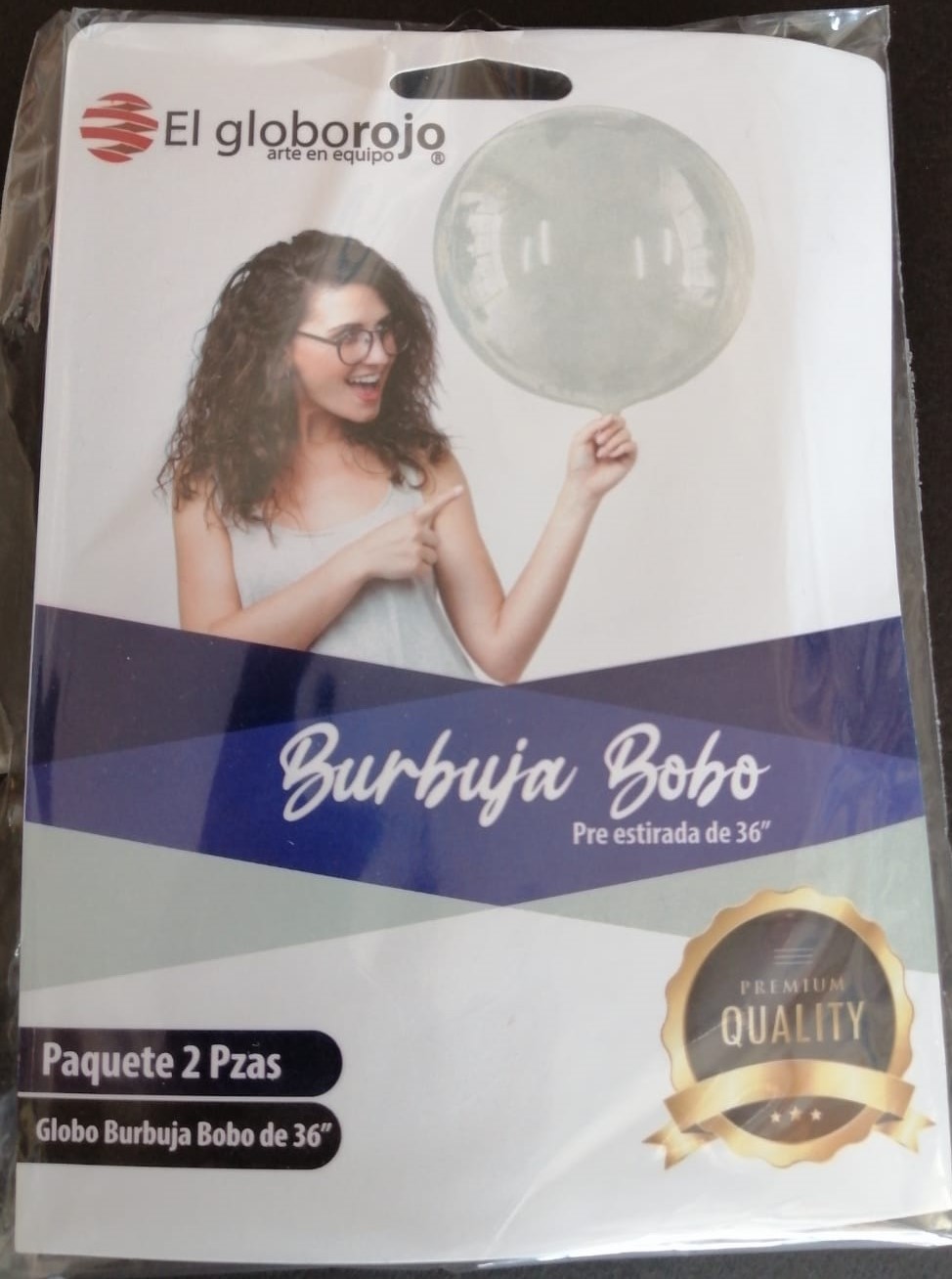 BB36Globo burbuja prestirada 36