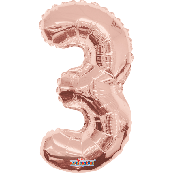 Numero 3 Rosa Oro