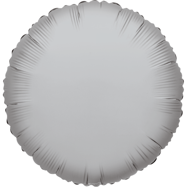 Plateado Solido Circulo
