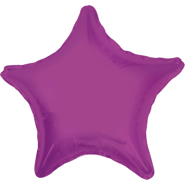 Estrella lisa color violeta