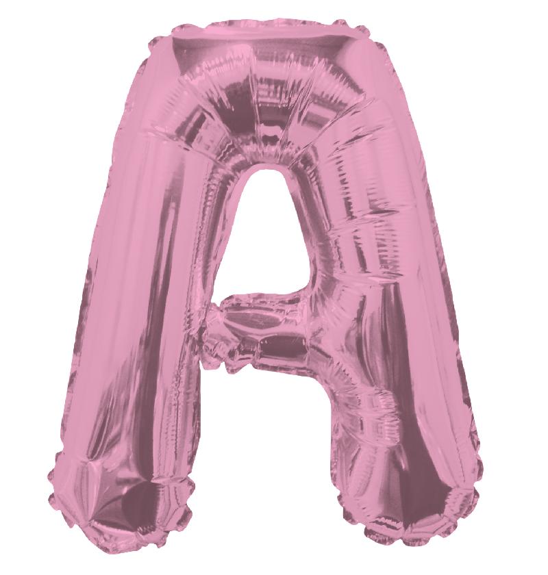 Letra A color Rosa Oro