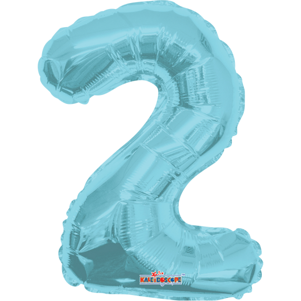 Numero 2 Azul Celeste