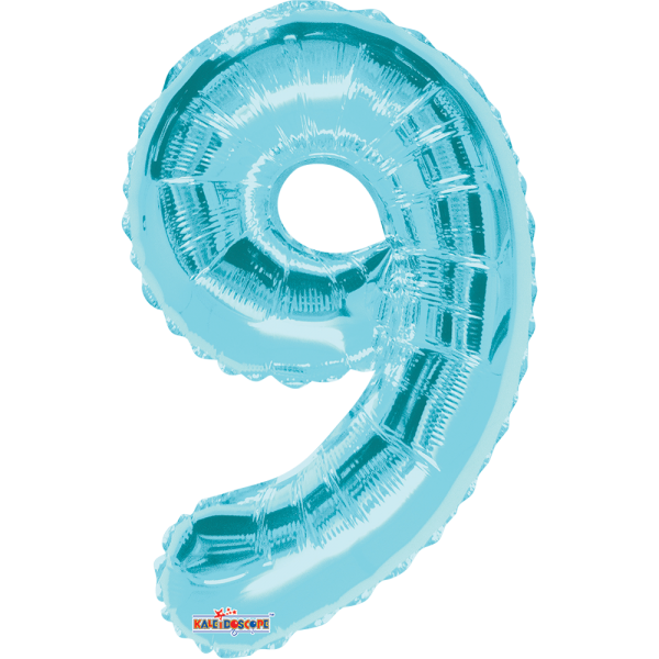 Numero 9 Azul Celeste