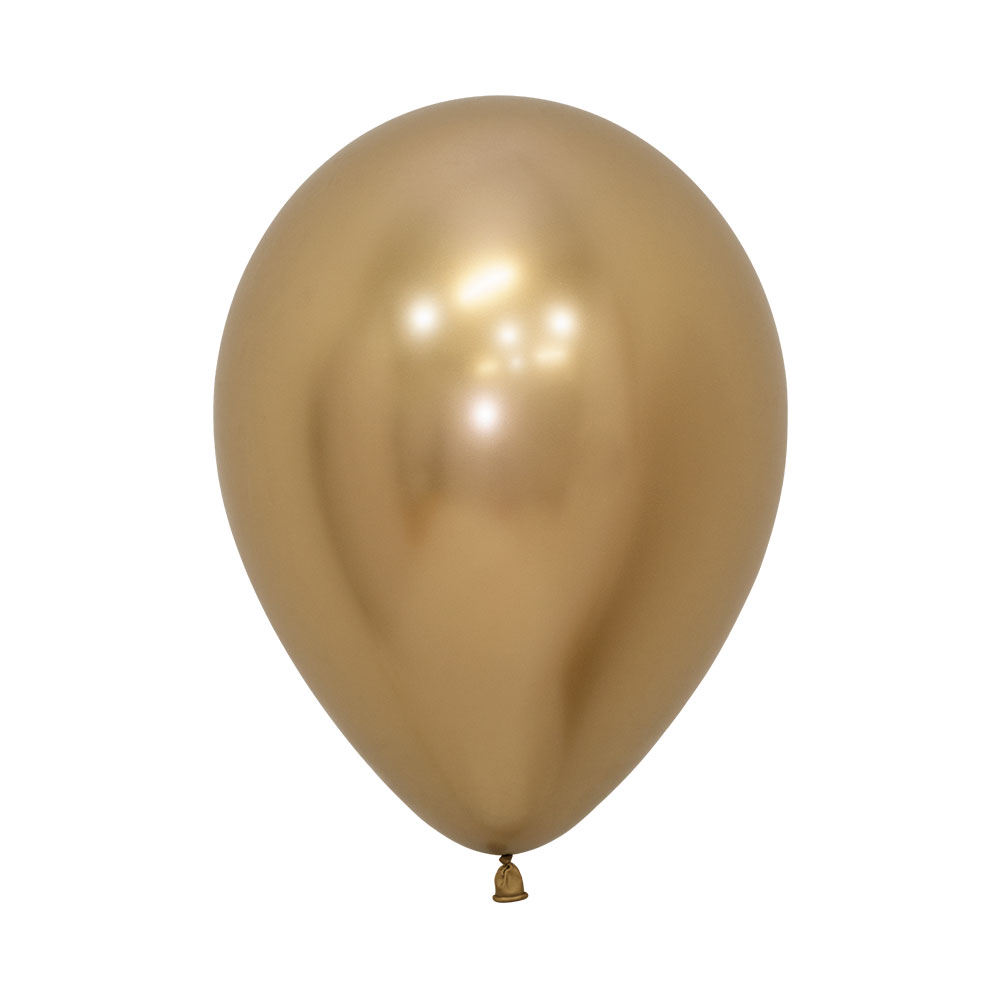 Globo Látex N12 Reflex Dorado 970 ( 50 pzas)