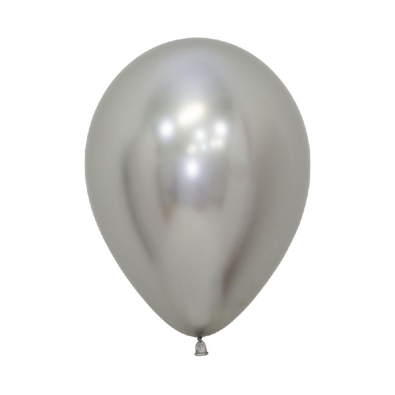 Globo Reflex Plata  981 Bolsa Con 50 Pzas