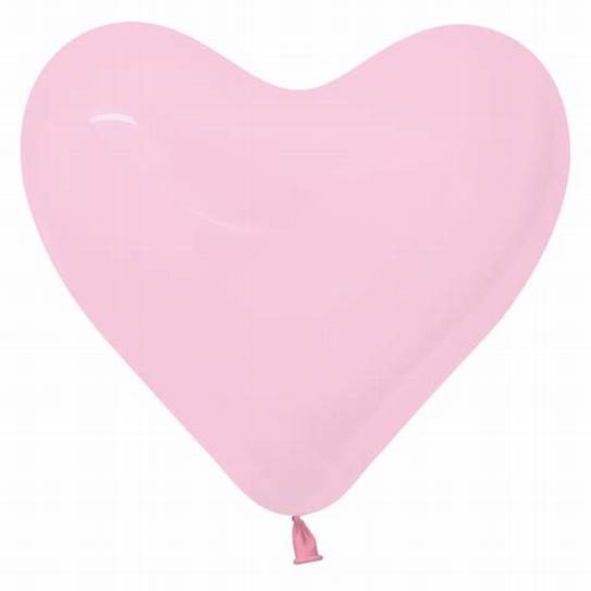 GLOBO CORAZON FASHION ROSADO 009 (50PZAS)
