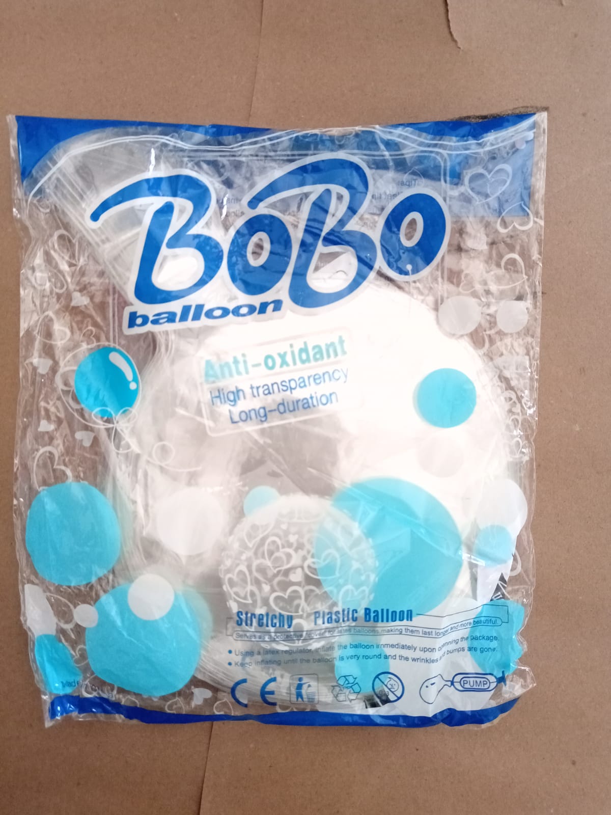 BURBUJA GENERICA  TRANSPARENTE BOBO