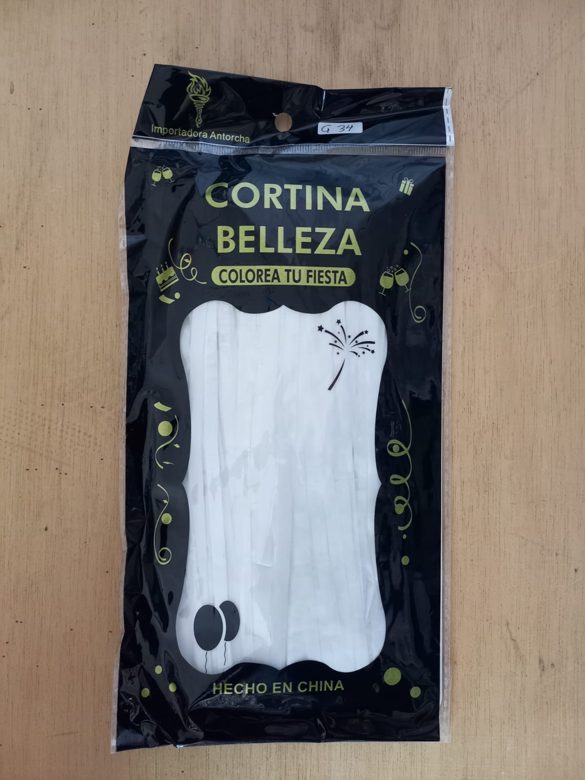 CORTINA BLANCO 1X2m